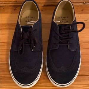 Janie and Jack Navy Suede shoes size 2K
